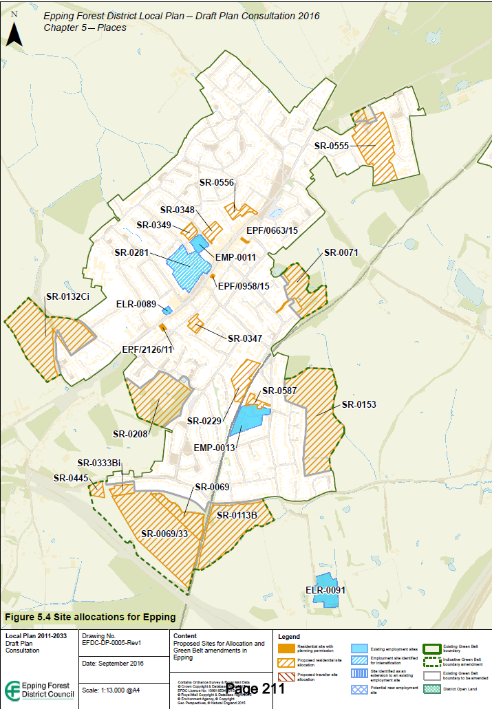 Epping sites for potential development